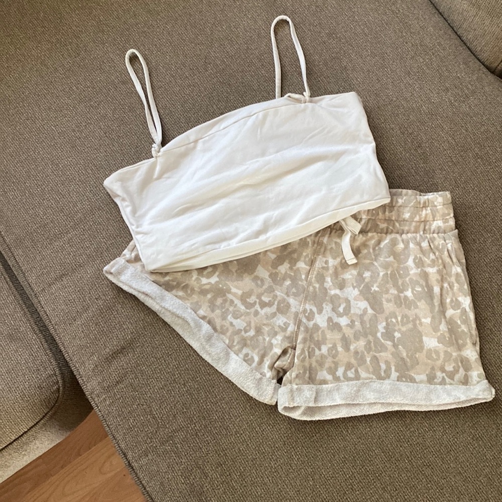 Soft shorts and crop top